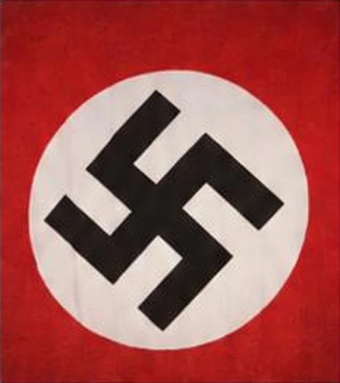 Historical manuscript illustration: Nazi emblem
